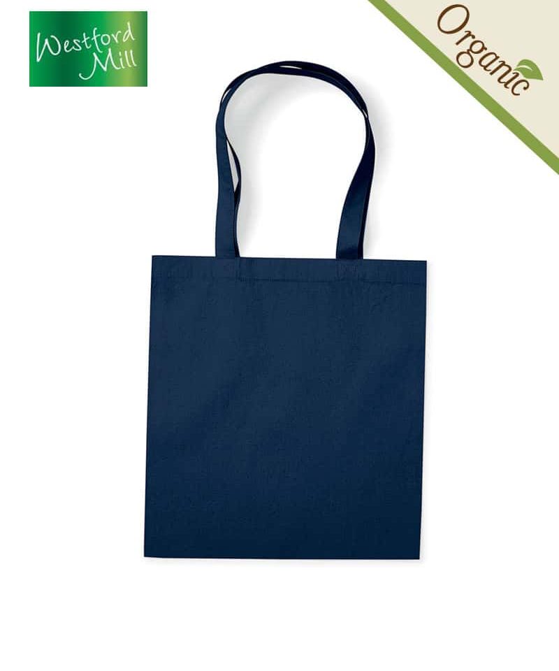 Shopper in cotone organico certificato Westford Mill W261 16 Shopper-in-cotone-organico-certificato-Westford-Mill-W261-blu