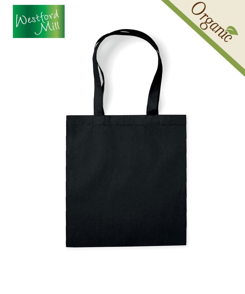 Shopper in cotone organico certificato Westford Mill W261 19 Shopper-in-cotone-organico-certificato-Westford-Mill-W261-nero