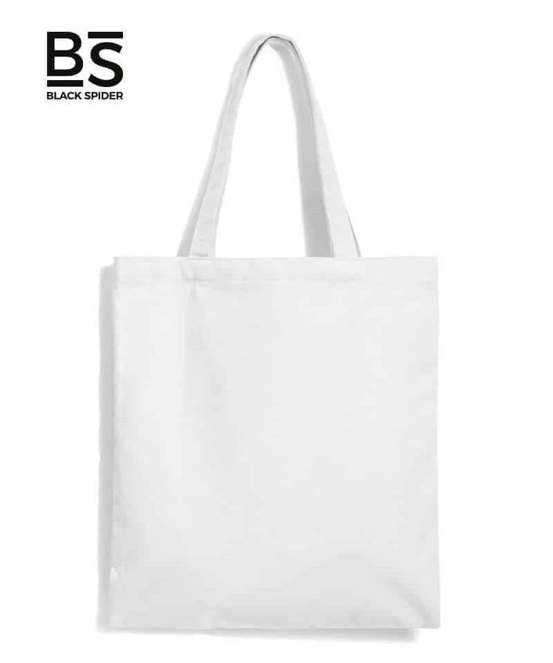 Shopper-in-cotone-personalizzate-Black-Spider-BS901-bianco