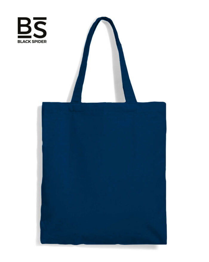 Shopper-in-cotone-personalizzate-Black-Spider-BS901-blu-navy