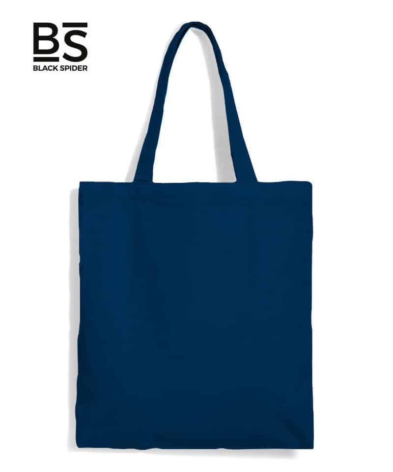 Shopper-in-cotone-personalizzate-Black-Spider-BS901-blu-navy