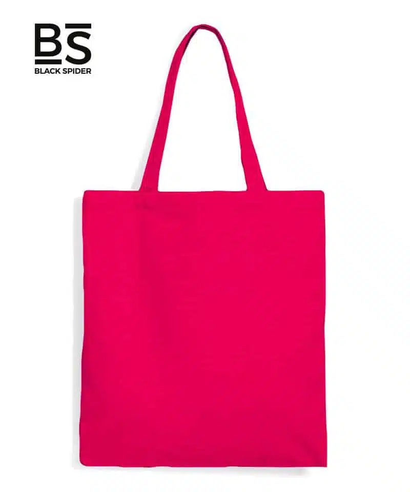 Shopper-in-cotone-personalizzate-Black-Spider-BS901-fucsia