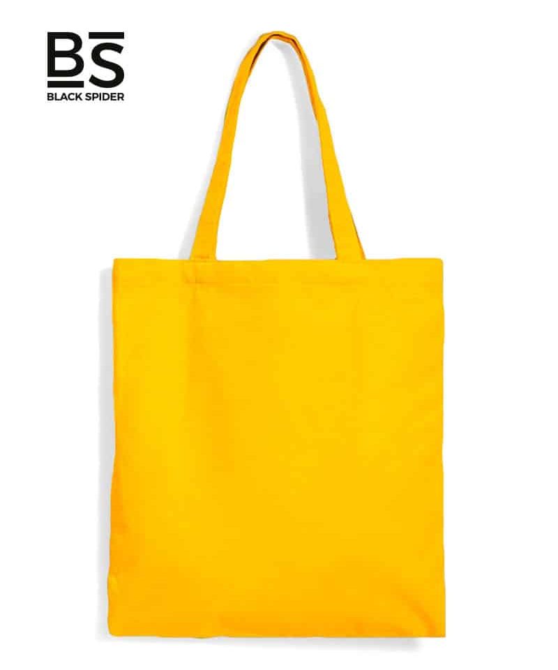 Shopper-in-cotone-personalizzate-Black-Spider-BS901-giallo-oro