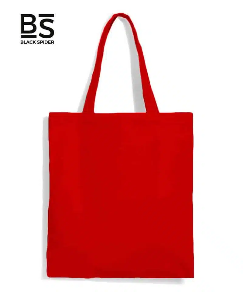 Shopper-in-cotone-personalizzate-Black-Spider-BS901-rosso