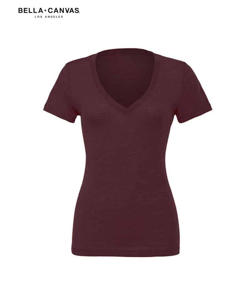 T-shirt donna manica corta Triblend Bella Canvas BE8435 16 T-shirt-donna-manica-corta-Triblend-Bella-Canvas-BE8435-bordeaux