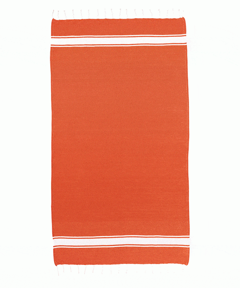 Telo-mare-pareo-stile-Fouta-con-frange-19423-arancio