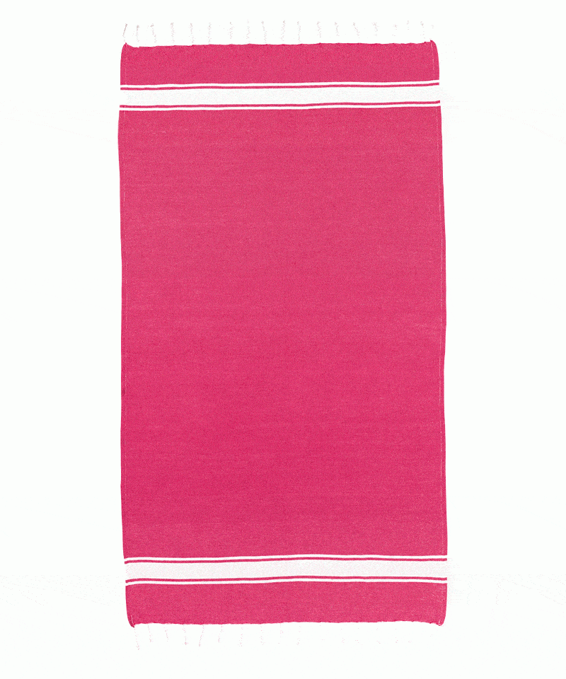 Telo-mare-pareo-stile-Fouta-con-frange-19423-fucsia