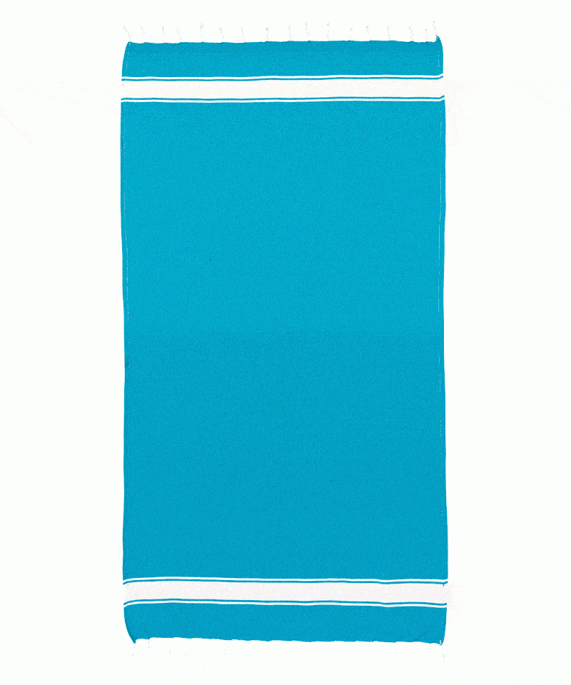 Telo-mare-pareo-stile-Fouta-con-frange-19423-turchese