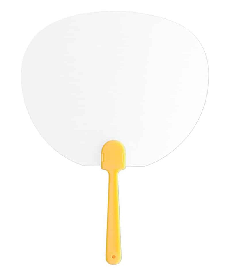 Ventaglio ovale in plastica trasparente AN761039 (min. 100 pezzi) 10 Ventagli-personalizzati-in-plastica-AN761039-giallo
