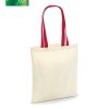 Borse in cotone naturale con manici colorati Westford Mill W101C 1 borse-in-cotone-naturale-con-manici-colorati-Westford-Mill-W101C-rosso