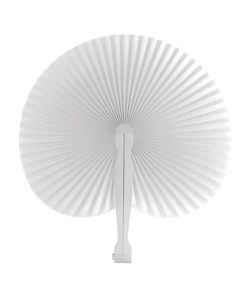 Ventaglio in carta colorata e manico in plastica 10432 (MIN. 50Pezzi) 13 ventaglio-in-carta-colorata-e-manico-in-plastica-10432-bianco