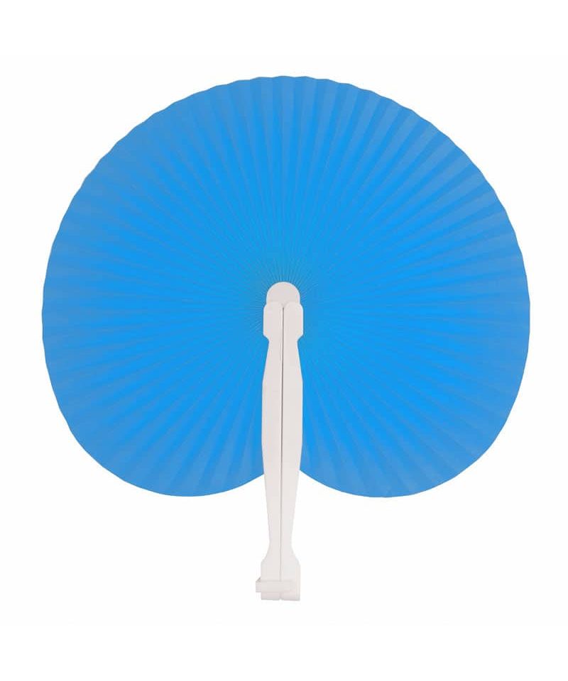 Ventaglio in carta colorata e manico in plastica 10432 (MIN. 50Pezzi) 18 ventaglio-in-carta-colorata-e-manico-in-plastica-10432-turchese