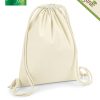Zainetto in cotone organico pesante Westford Mill W260 1 zainetto in cotone organico pesante Westford Mill W260 naturale b copia