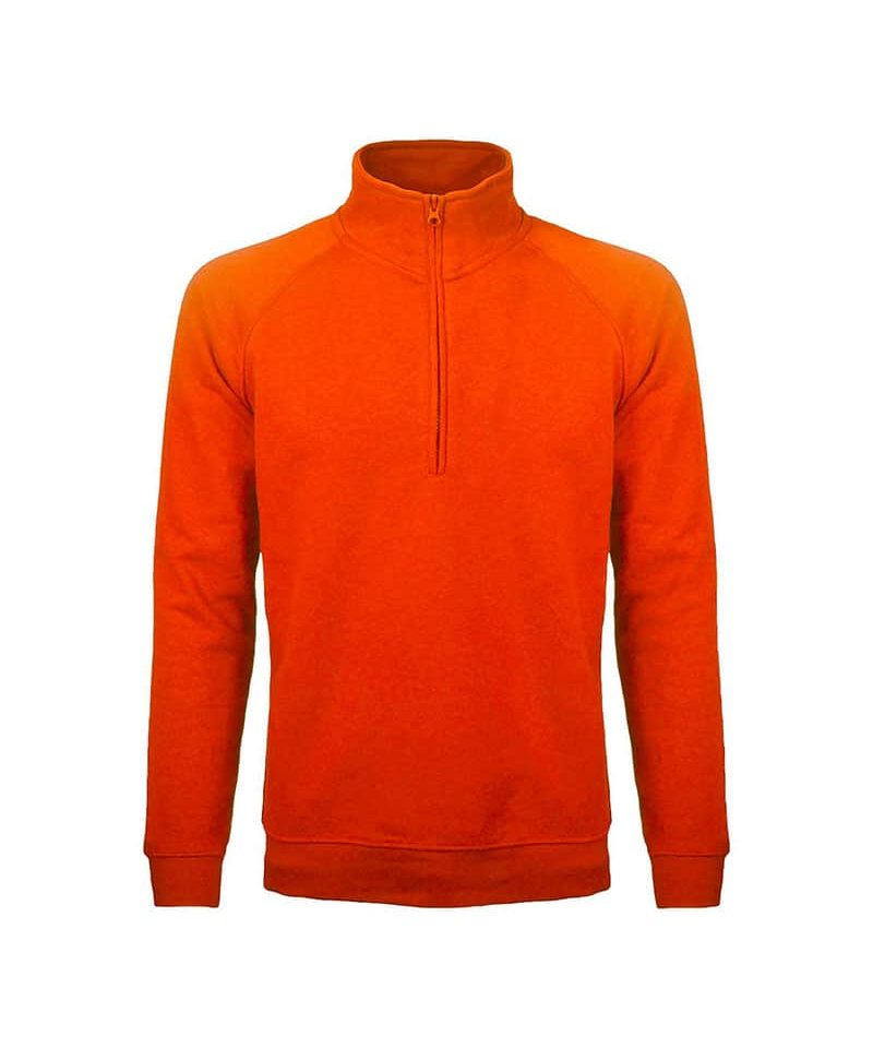 Felpa con maniche raglan Black Spider BS330 17 Felpa-mezza-zip-raglian-Black-Spider-BS330--arancio