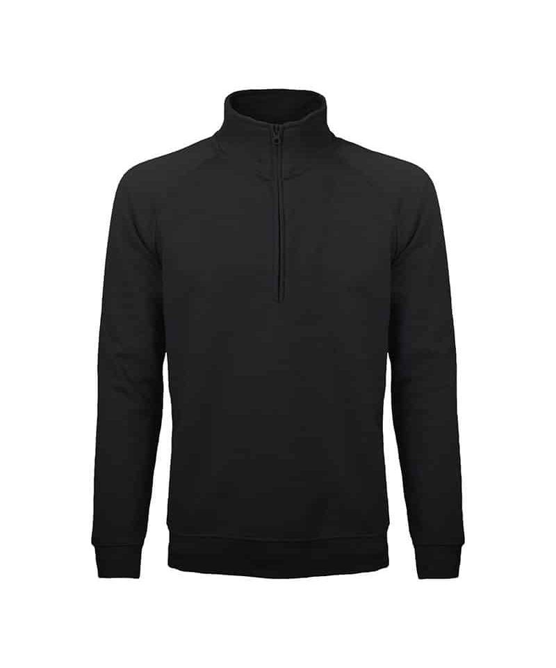 Felpa con maniche raglan Black Spider BS330 29 Felpa-mezza-zip-raglian-Black-Spider-BS330-nero
