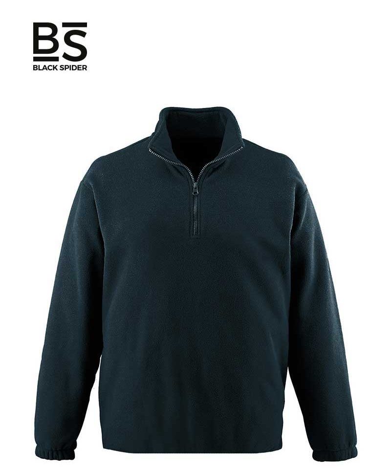 Giacca in pile a mezza zip Black Spider BS360 7 Giacca-pile-a-mezza-zip-Black-Spider-BS360-Blu-Navy-
