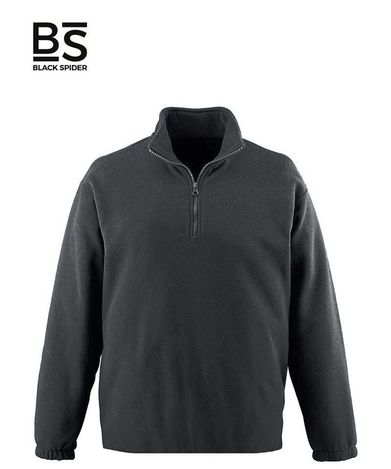 Giacca in pile a mezza zip Black Spider BS360 9 Giacca-pile-a-mezza-zip-Black-Spider-BS360-Grigio-Grafite