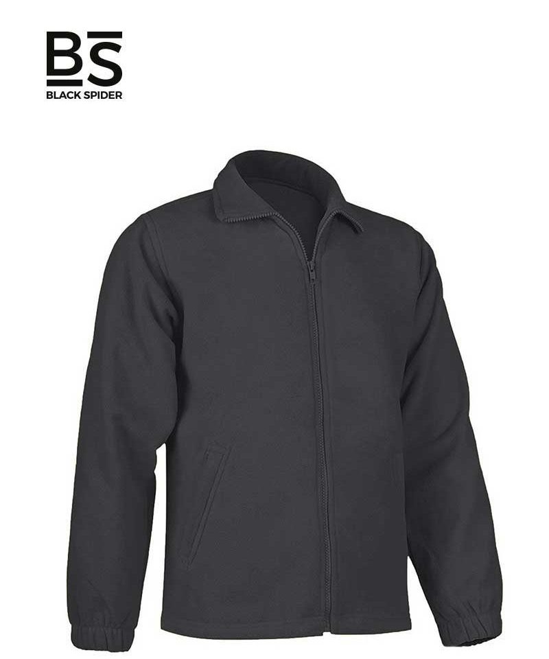 Giacca in pile con zip intera Black Spider BS361 8 Giacca-pile-con-zip-intera-Black-Spider-BS361-Grigio-Grafite