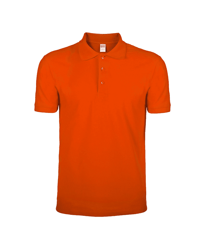 Polo a maniche corte cotone piquè Black Spider BS201 36 Polo maniche corte cotone Black Spider BS201 arancio
