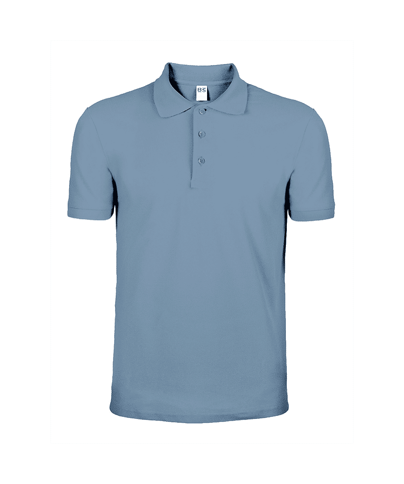 Polo a maniche corte cotone piquè Black Spider BS201 34 Polo maniche corte cotone Black Spider BS201 azzurro