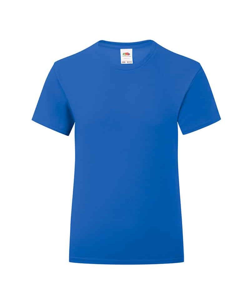 T-shirt bambina Fruit of the Loom slim fit con etichetta staccabile FR610250 33 T-shirt-bambina-Fruit-of-the-Loom-slim-fit-con-etichetta-staccabile-FR610250-blu-royal