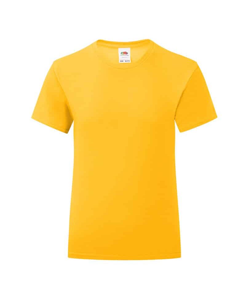 T-shirt-bambina-Fruit-of-the-Loom-slim-fit-con-etichetta-staccabile-FR610250-giallo-girasole