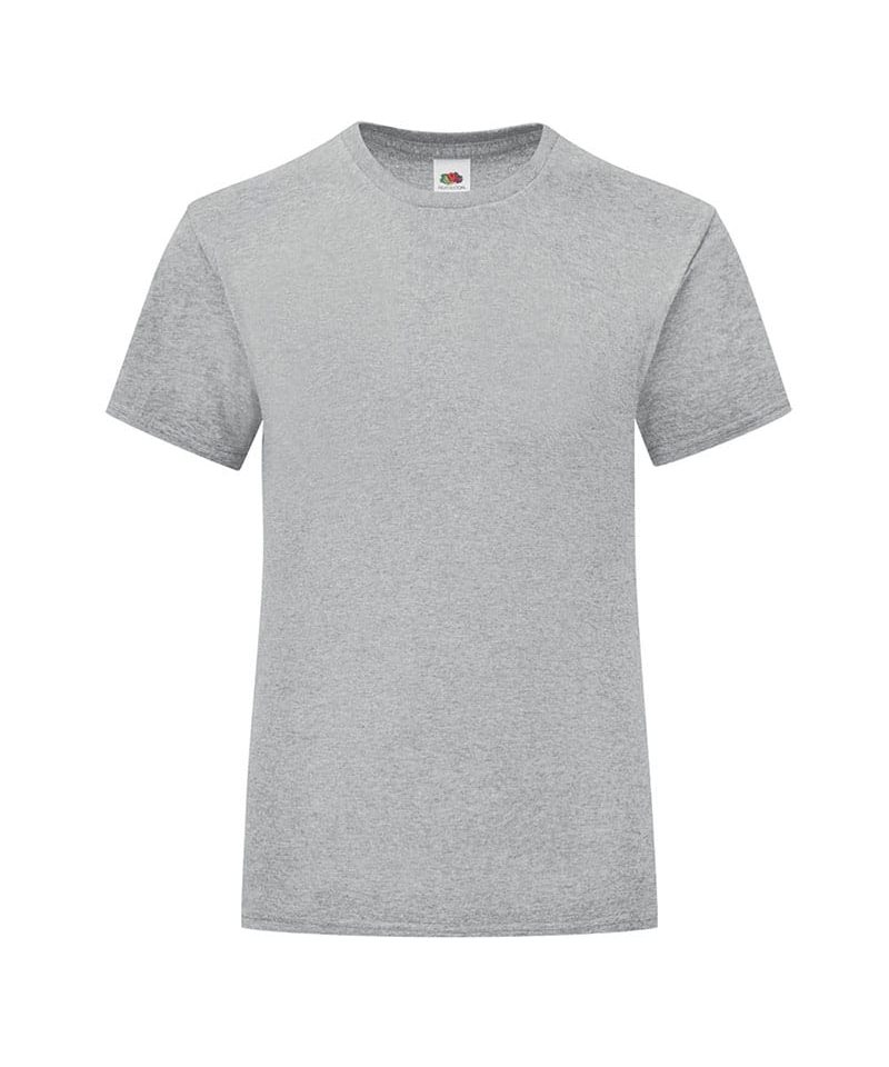 T-shirt bambina Fruit of the Loom slim fit con etichetta staccabile FR610250 30 T-shirt-bambina-Fruit-of-the-Loom-slim-fit-con-etichetta-staccabile-FR610250-grigio-melange