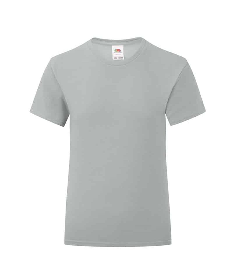 T-shirt-bambina-Fruit-of-the-Loom-slim-fit-con-etichetta-staccabile-FR610250-grigio-zinco