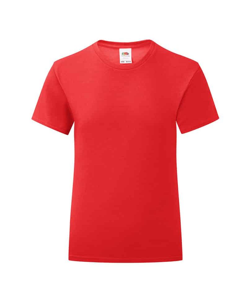 T-shirt-bambina-Fruit-of-the-Loom-slim-fit-con-etichetta-staccabile-FR610250-rosso