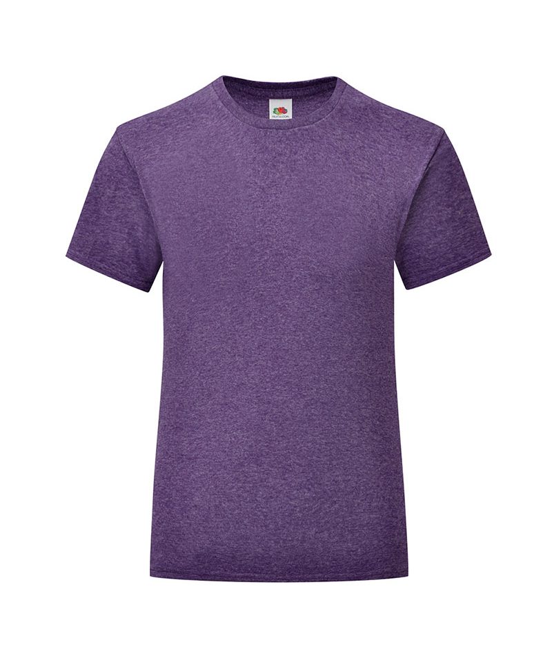 T-shirt-bambina-Fruit-of-the-Loom-slim-fit-con-etichetta-staccabile-FR610250-viola-porpora-meange