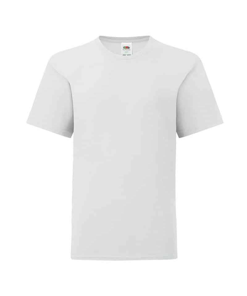 T-shirt bambino Fruit of the Loom slim fit con etichetta staccabile FR610230 19 T-shirt-bambino-Fruit-of-the-Loom-slim-fit-con-etichetta-staccabile-FR610230-bianco