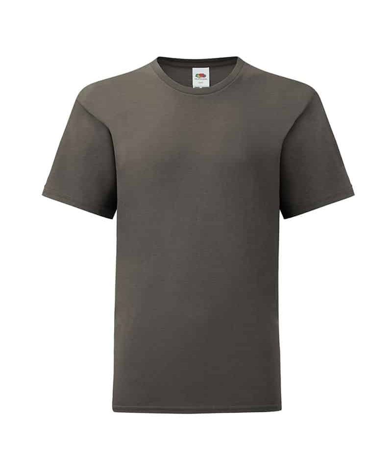 T-shirt bambino Fruit of the Loom slim fit con etichetta staccabile FR610230 26 T-shirt-bambino-Fruit-of-the-Loom-slim-fit-con-etichetta-staccabile-FR610230-grigio-grafite