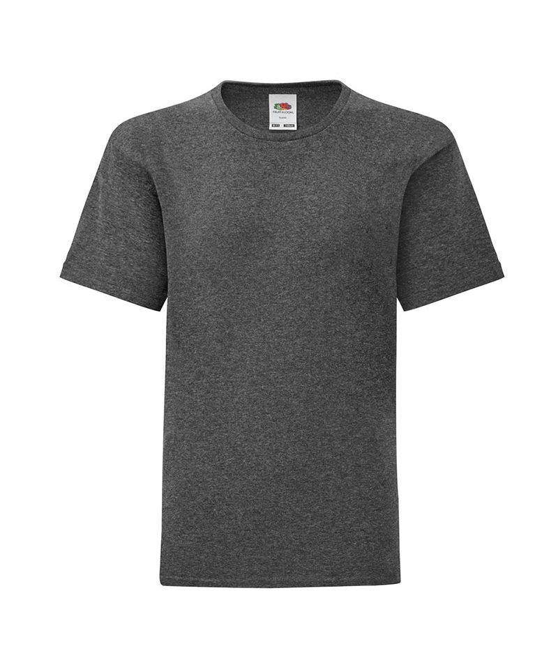 T-shirt bambino Fruit of the Loom slim fit con etichetta staccabile FR610230 24 T-shirt-bambino-Fruit-of-the-Loom-slim-fit-con-etichetta-staccabile-FR610230-grigio-scuro-melange