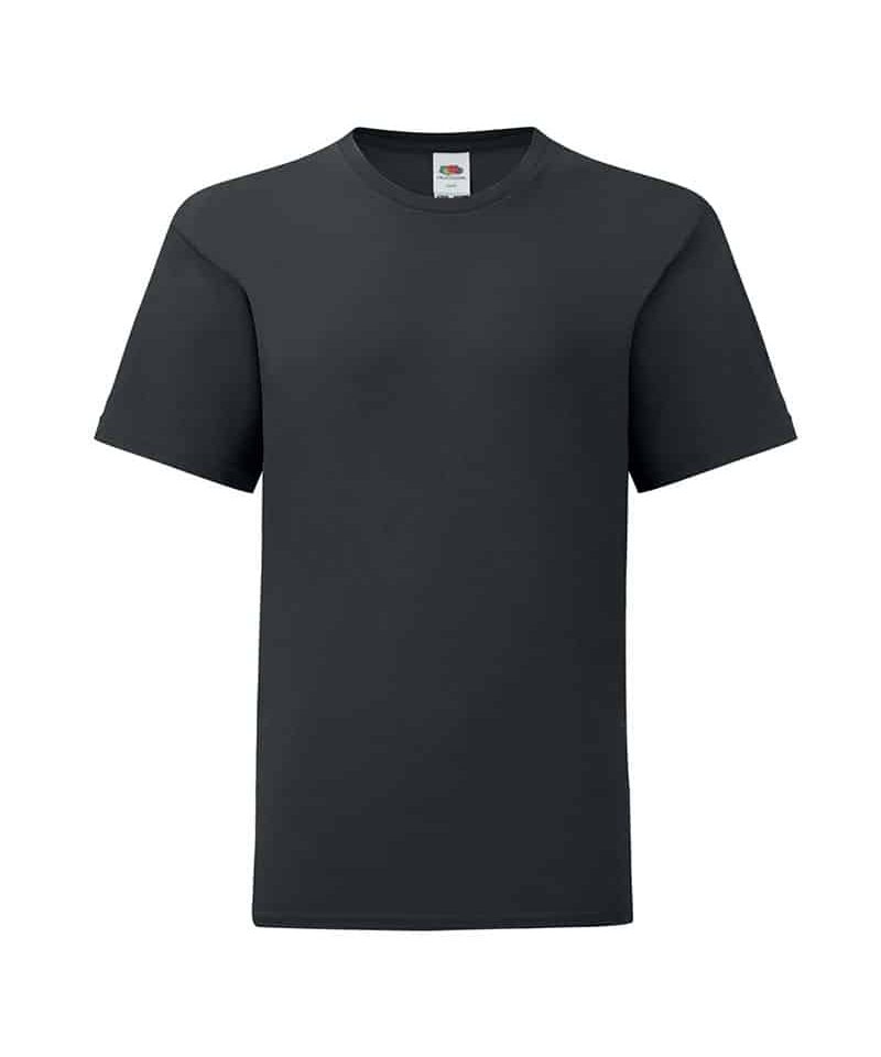 T-shirt bambino Fruit of the Loom slim fit con etichetta staccabile FR610230 30 T-shirt-bambino-Fruit-of-the-Loom-slim-fit-con-etichetta-staccabile-FR610230-nero