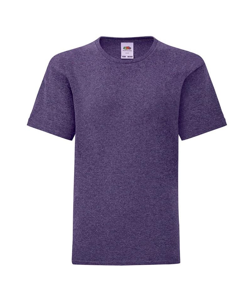 T-shirt bambino Fruit of the Loom slim fit con etichetta staccabile FR610230 31 T-shirt-bambino-Fruit-of-the-Loom-slim-fit-con-etichetta-staccabile-FR610230-porpora-melange