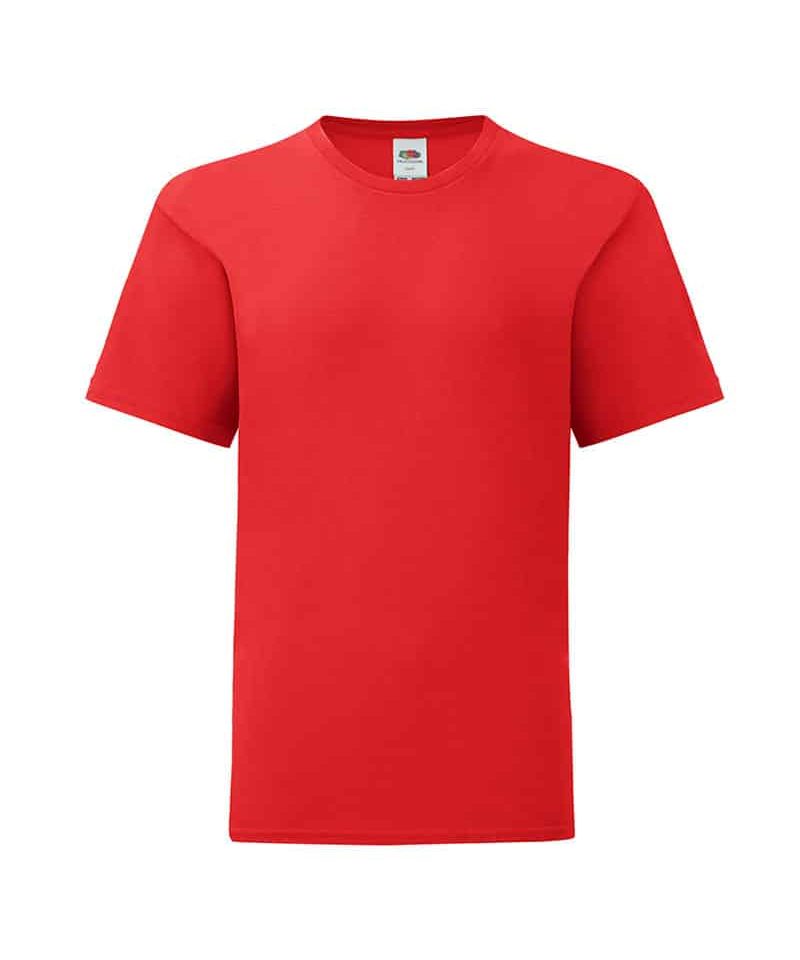 T-shirt bambino Fruit of the Loom slim fit con etichetta staccabile FR610230 20 T-shirt-bambino-Fruit-of-the-Loom-slim-fit-con-etichetta-staccabile-FR610230-rosso
