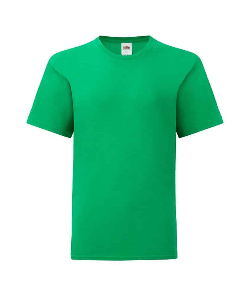 T-shirt bambino Fruit of the Loom slim fit con etichetta staccabile FR610230 33 T-shirt-bambino-Fruit-of-the-Loom-slim-fit-con-etichetta-staccabile-FR610230-verde-prato