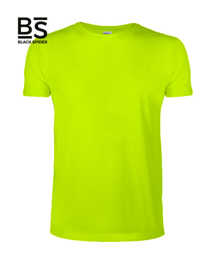 T-shirt-fluo-in-poliestere-Black-Spider-BS030-giallo-fluo