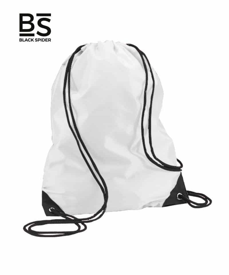 Sacca-da-ginnastica-con-lacci-Black-Spider-BS950-Bianco