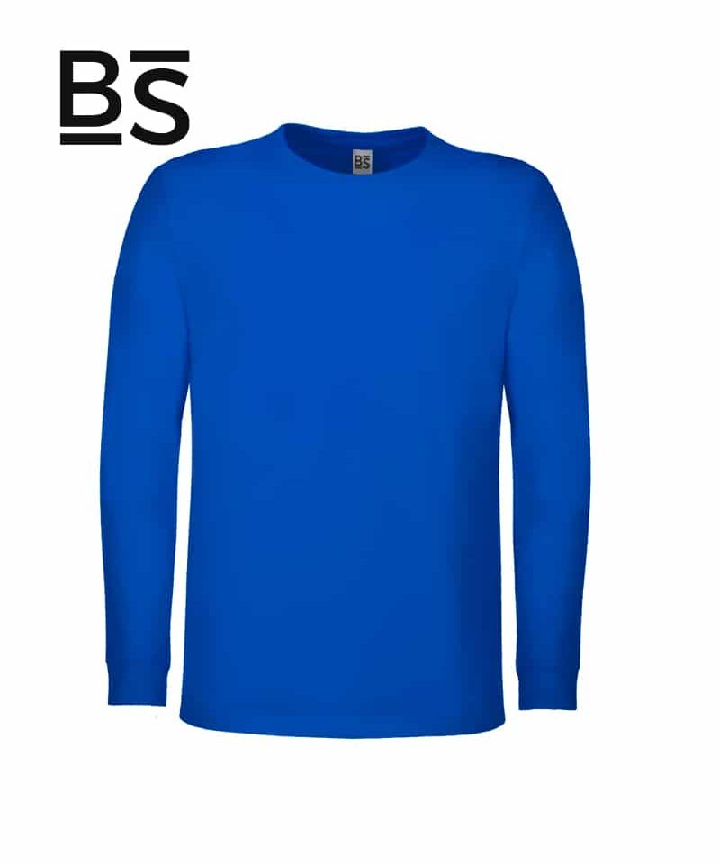 T-SHIRT-BAMBINO-A-MANICA-LUNGA-BLACK-SPIDER-BSK100-blu-royal