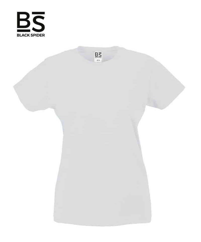 T-shirt-manica-corta-girocollo-Black-Spider-BSW050-Bianco