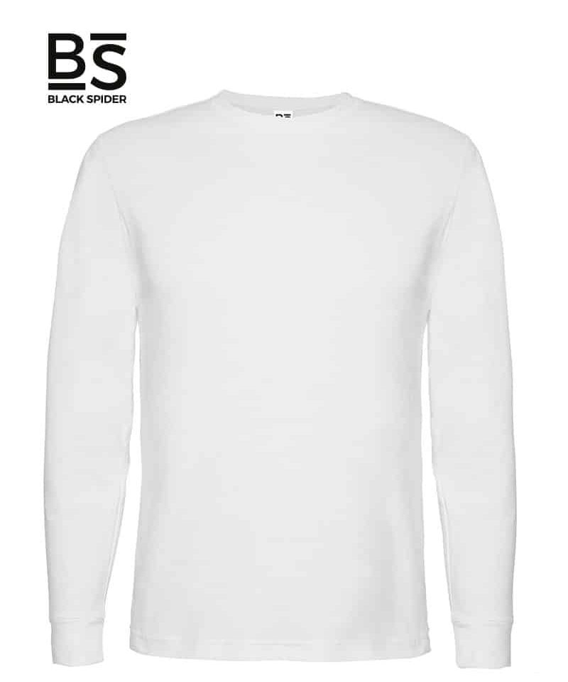 T-shirt-manica-lunga-Bambino-Black-Spider-BSK100-Bianco
