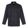 Giacca cuoco con bottoni a pressione Premier PR665 2 Giacca-cuoco-con-bottoni-a-pressione-Premier-PR665-nero