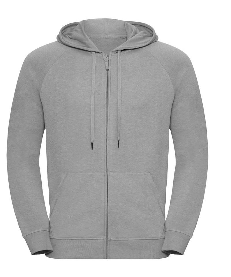 Felpa Uomo con cerniera cappuccio foderato con cordoncino piatto tasca a marsupio Russell JE284M 14 Felpa-Uomo-con-cerniera-cappuccio-foderato-con-cordoncino-piatto-tasca-a-marsupio-Russell-JE284M-grigio-argento