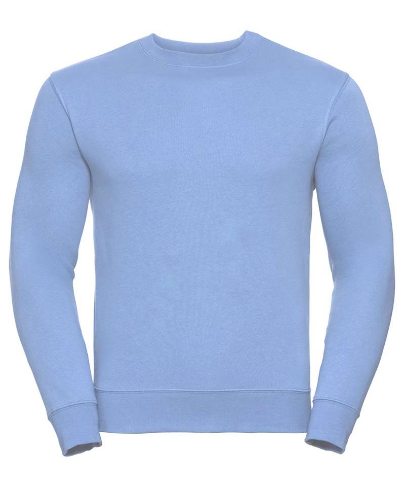 Felpa-uomo-con-maniche-set-in-tessuto-a-3-strat-russell-JE262M-azzurro-cielo