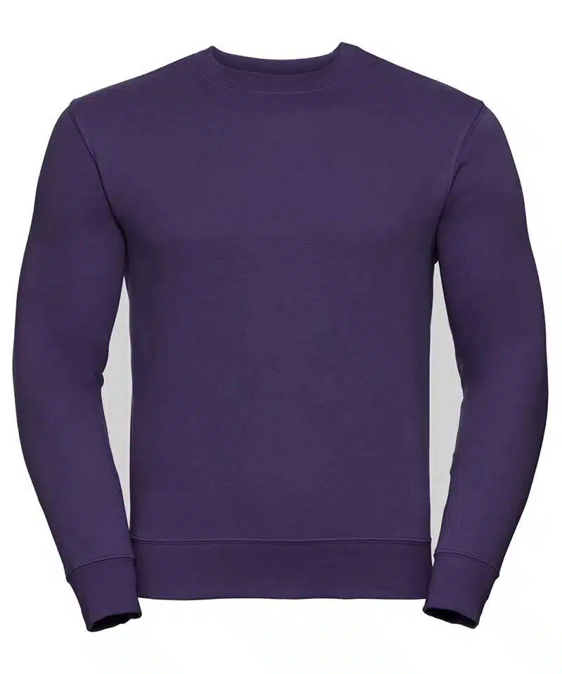 Felpa-uomo-con-maniche-set-in-tessuto-a-3-strat-russell-JE262M-porpora