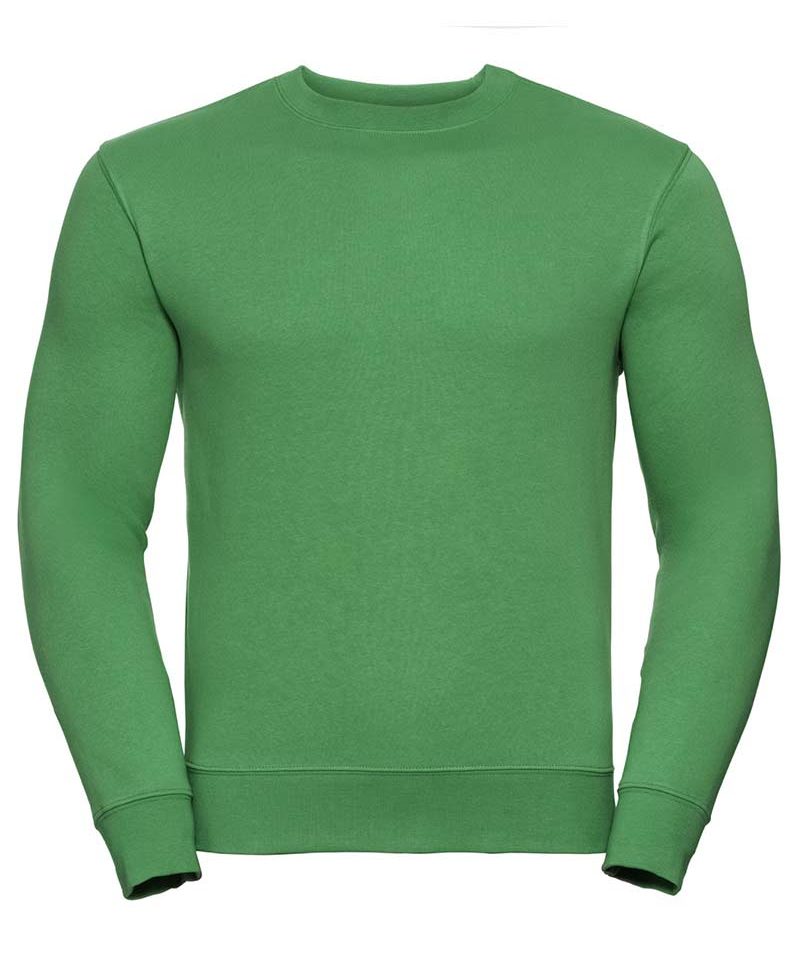 Felpa-uomo-con-maniche-set-in-tessuto-a-3-strat-russell-JE262M-verde-mela