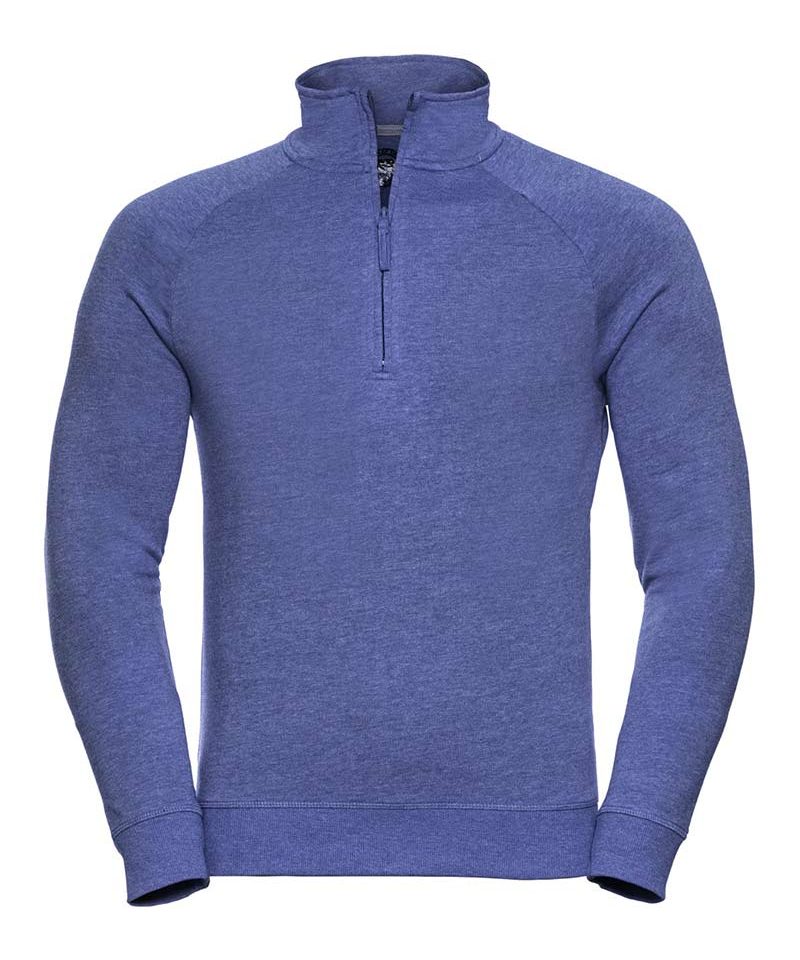 Felpa uomo con zip ¼ in plastica colletto Russell JE282M 10 Felpa-uomo-con-zip-¼-in-plastica-colletto-Russell-JE282M-azzurro