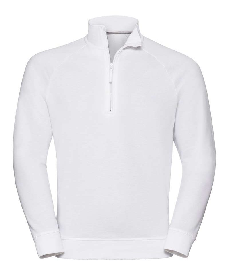 Felpa uomo con zip ¼ in plastica colletto Russell JE282M 9 Felpa-uomo-con-zip-¼-in-plastica-colletto-Russell-JE282M-bianca