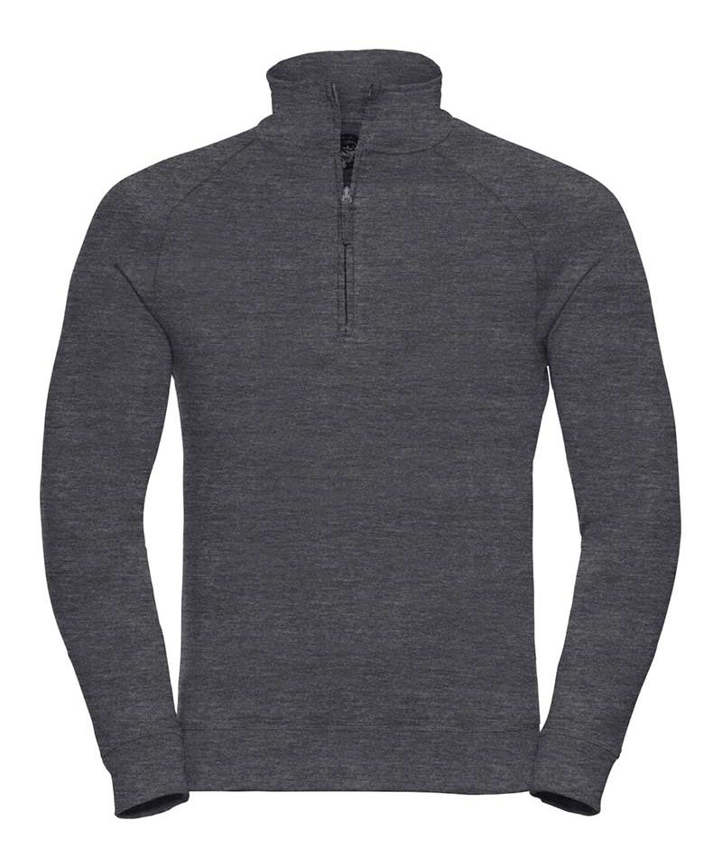 Felpa uomo con zip ¼ in plastica colletto Russell JE282M 7 Felpa-uomo-con-zip-¼-in-plastica-colletto-Russell-JE282M-grigio-scuro